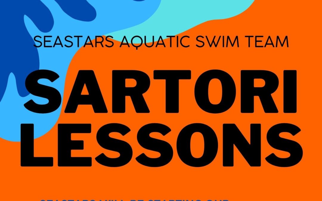 Announcement for Seastars Aquatic Swim Team lessons starting soon.